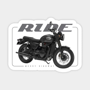 Triumph Bonneville T100 Black 17 black, sar2 Sticker